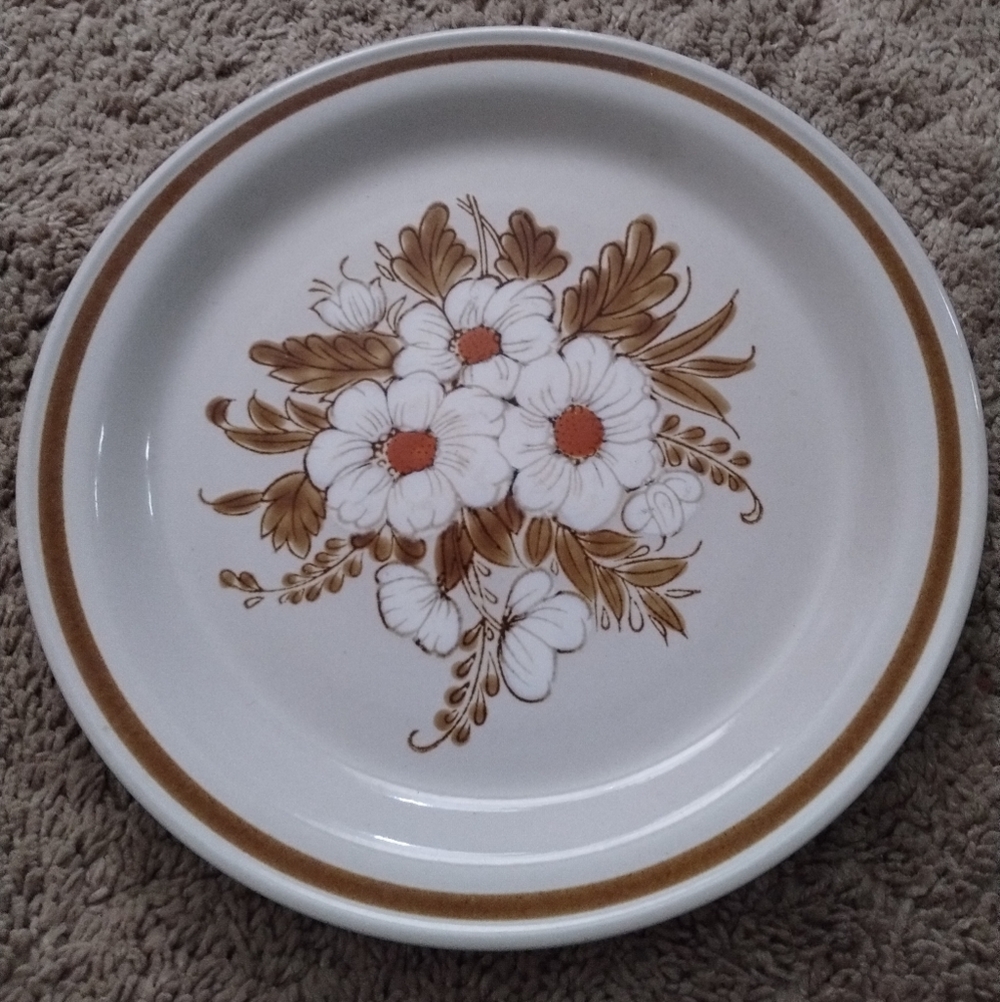 Vintage Floral Plate